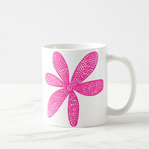 Pretty Flower - Hot Pink Coffee Mug