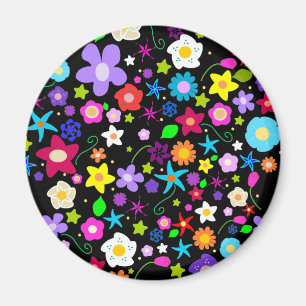 Pretty Flower pattern Magnet