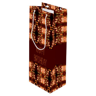 Pretty Flower Patterned Paper Birthday Gift Bag