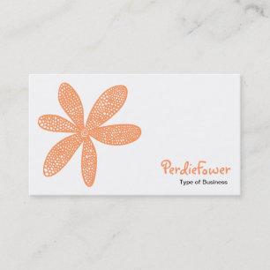 Pretty Flower - Peach FF9966 Business Card