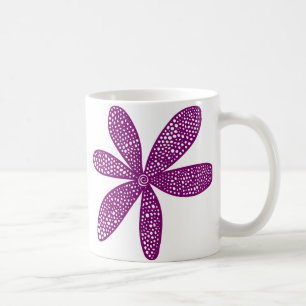 Pretty Flower - Plum Coffee Mug