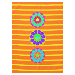 Pretty Flower Power Bloom I II III + your backgr. Tablecloth