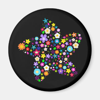 Pretty Flower Star Magnet