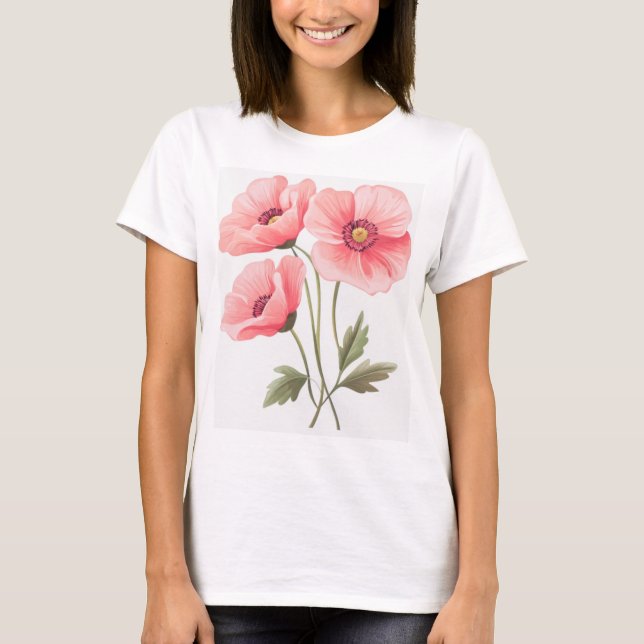 pretty flower t-shirt (Front)