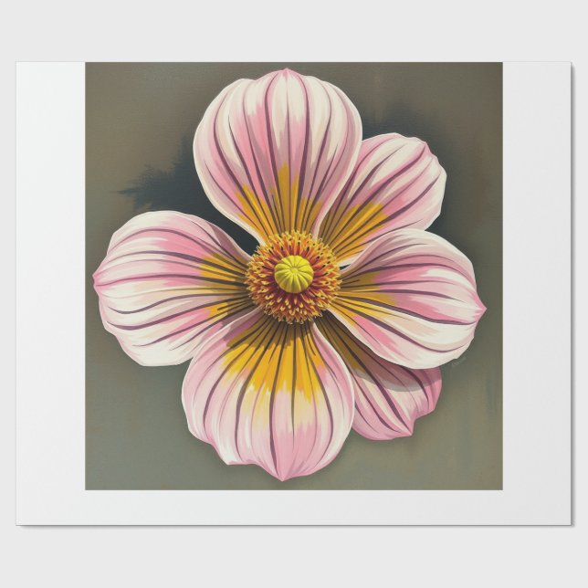 Pretty Flower Wrapping Paper (Flat)