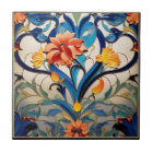 Pretty Flowers Art Deco Ceramic Tile
