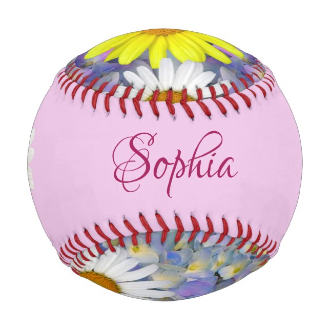 Pretty Flowers Baseball (Front)