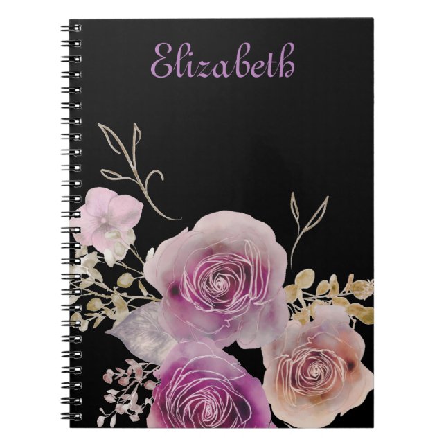 Pretty Flowers Boho Notebook (Front)