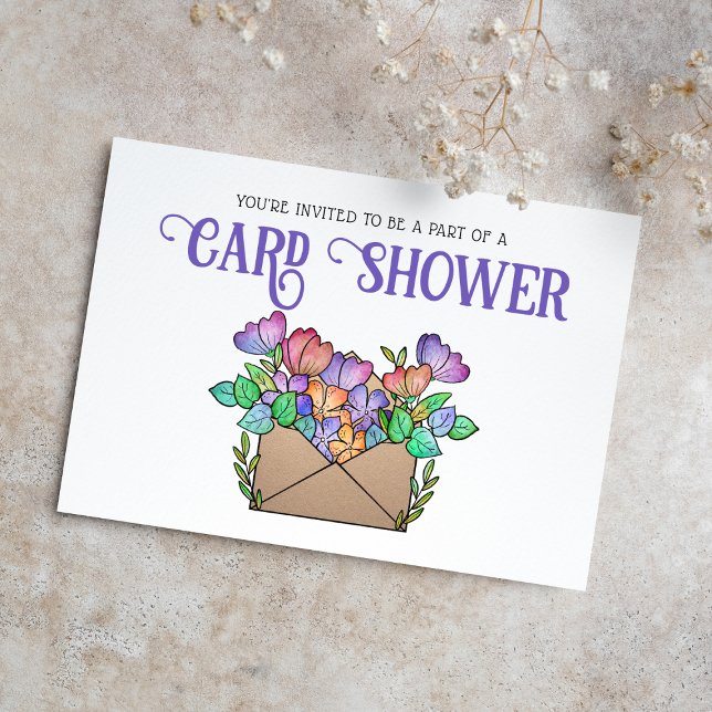 Pretty Flowers Card Shower by Mail Invitation (Creator Uploaded)