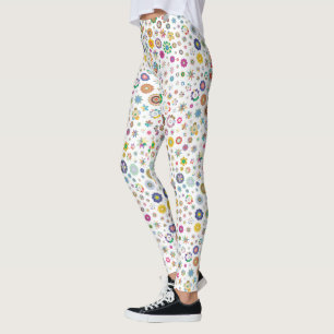 Pretty flowers - colourful leggings
