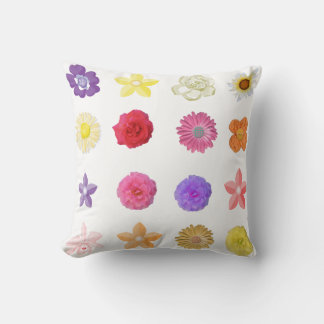 Pretty flowers, colourful rose, daisy, carnation.. cushion