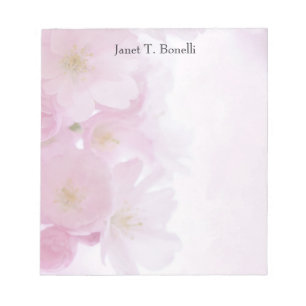 Pretty Flowers Elegant Plain Simple Professional Notepad