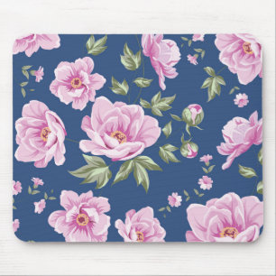 Pretty Flowers Floral Mouse Pad