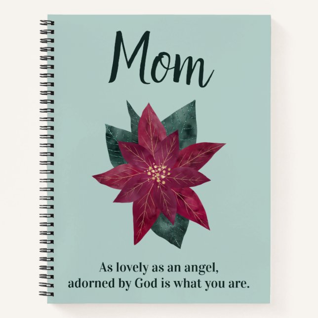 Pretty Flowers for Mum Notebook (Front)