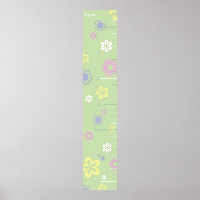 Pretty Flowers Growth Chart (Front)