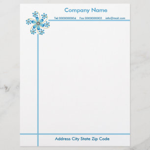 Pretty flowers Letterhead