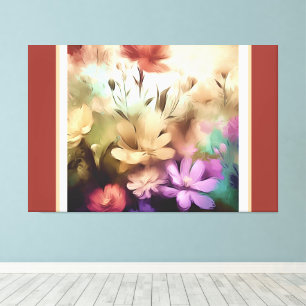 Pretty Flowers Stretched Canvas Print