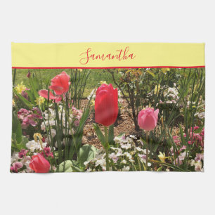 Pretty Flowers Tea Towel