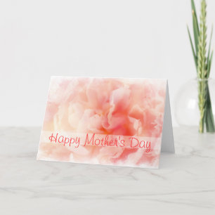 Pretty Fluffy Pink Peony Mother's Day Card