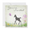 Pretty Foal and Butterfly Horse Baby Shower Invite