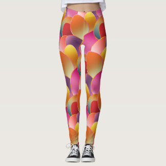 Pretty Foil Gradient Spring Colours Pattern Leggings