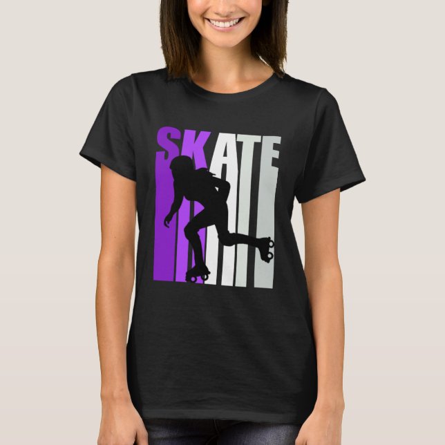 Pretty Forever Roller Skating Fan Inline Skater T-Shirt (Front)