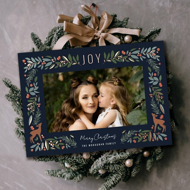 Pretty Frame Little Deer | Navy Photo Christmas    (Creator Uploaded)