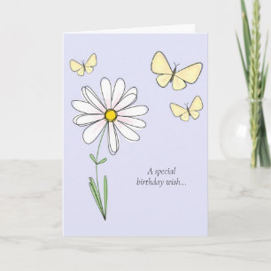 Pretty Friend Birthday Card