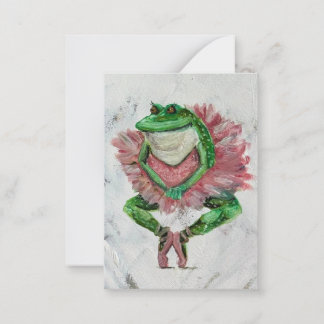 Pretty frog card