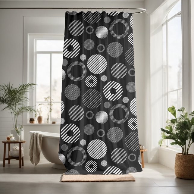 Pretty Geometric decorative eye-catching  Shower Curtain (Creator Uploaded)