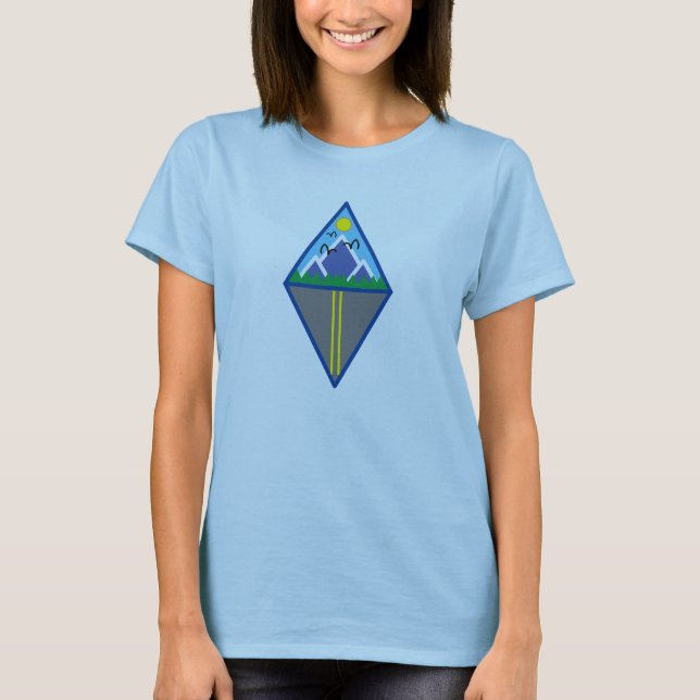 Pretty Geometric Mountain Women's T-Shirt (Front)