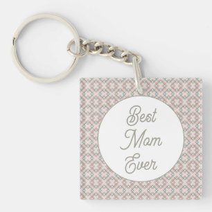 Pretty Geometric Pattern  Key Ring