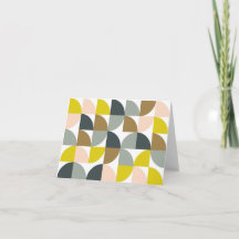 Pretty Geometric Shapes Pattern in Soft Colors