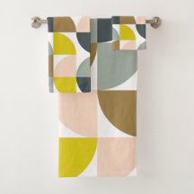 Pretty Geometric Shapes Pattern in Soft Colours