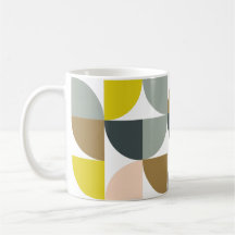 Pretty Geometric Shapes Pattern in Soft Colours