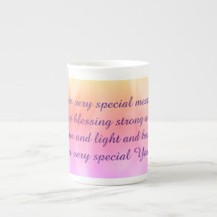 Pretty Get Well Poem Bone China Mug