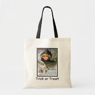 Pretty Girl and Goblins Halloween Tote Bag