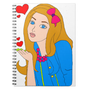 Pretty girl notebook