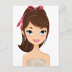 Pretty Girl Postcard