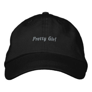 Pretty Girl Stylish and Empowering Confident Chic Embroidered Hat