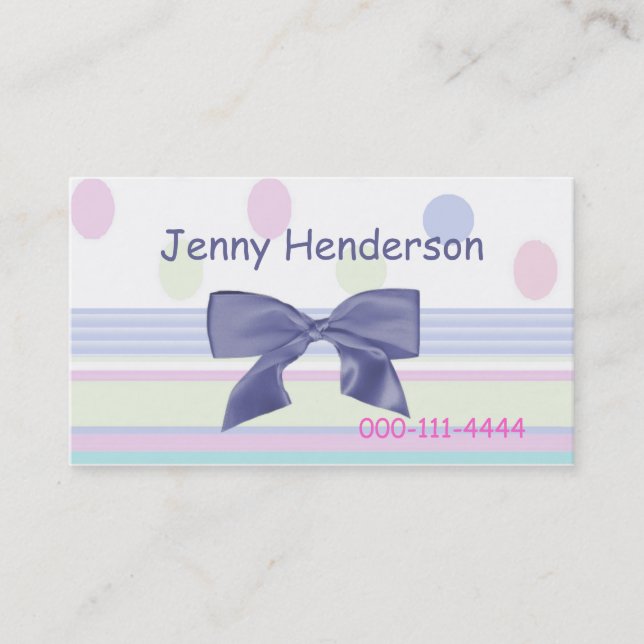 Pretty Girl's calling card (Front)