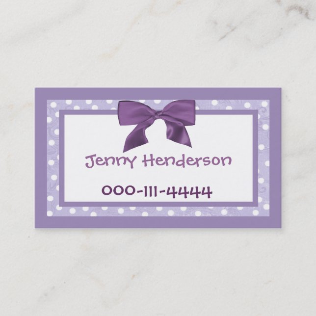 Pretty Girl's calling card (Front)