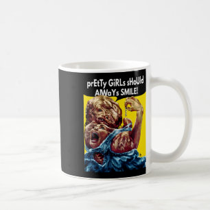 Pretty Girls Should Always Smile! Sticker Coffee Mug