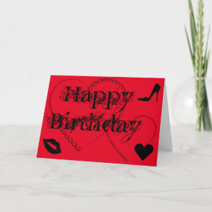 Pretty girly birthday card