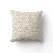 Pretty Girly Multi Colour Polka Dots Orange Blue