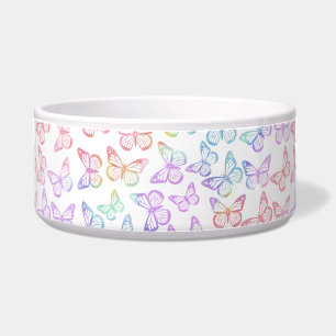   Pretty Girly Pastel Butterfly Pattern Iridescent