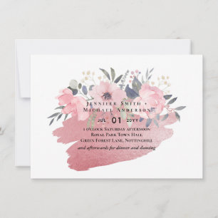 Pretty Girly Rosegold Floral Glam Wedding