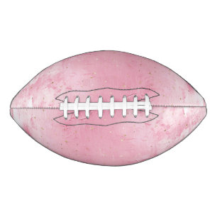 Pretty Girly Sugar Pink Gold Sparkles Football