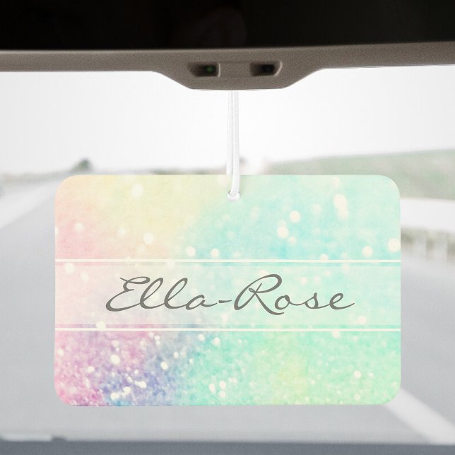Pretty Glitter Holographic Iridescent Girly Car Air Freshener (Creator Uploaded)