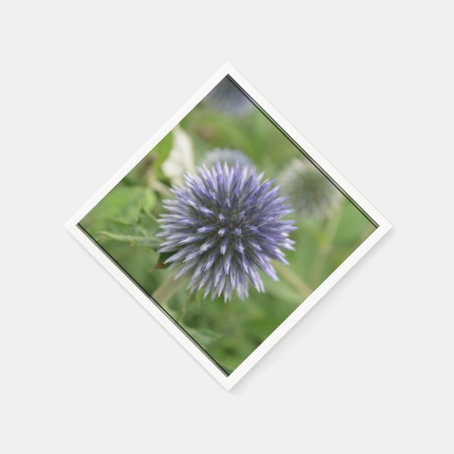 Pretty Globe Thistle Napkin (Corner)